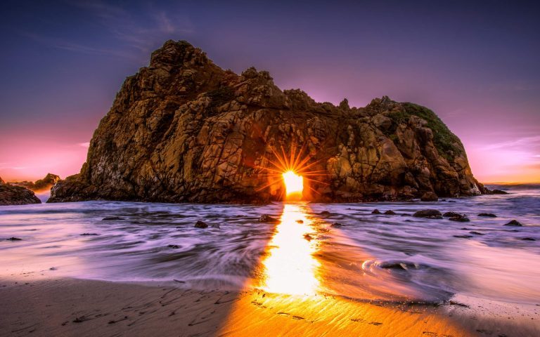 California Beach Sunrise 100% Canvas Print wall home Decor