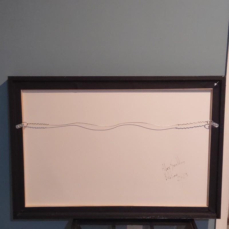 Alex Spalding Bathtime, Signed Framed Fantasy Comic Painting Plexi 24x36 2023 gallery