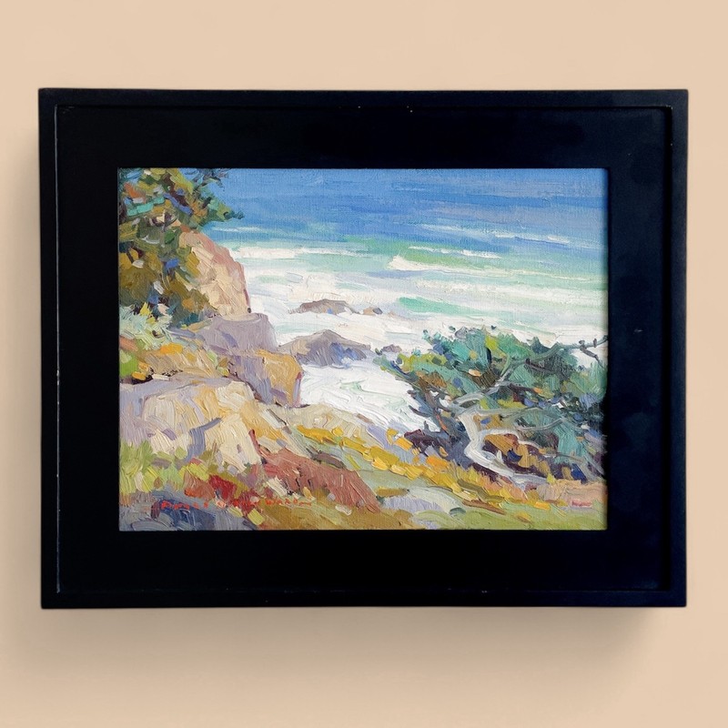 EDWARD NORTON WARD California Impressionist Point Lobos Big Sur Landscape