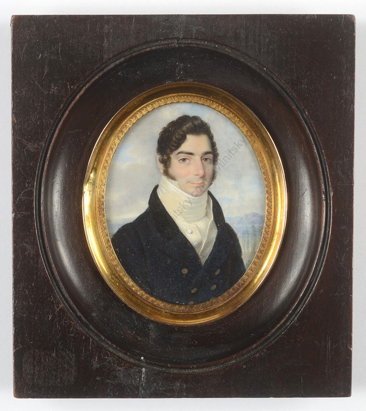Joseph Parent (ca.1780-1837) «Portrait of a gentleman», miniature, 1820s