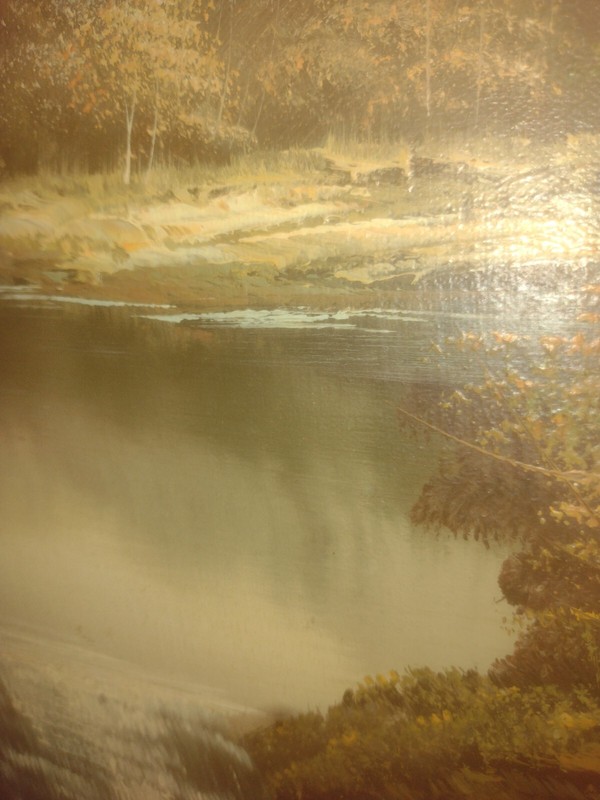 Vintage Landscape Painting Signed R.Thomas gallery