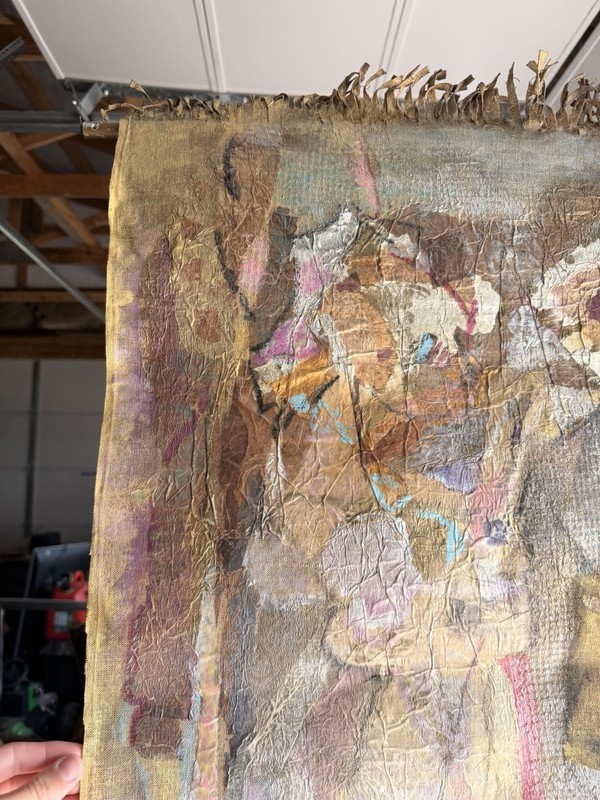 Original “Secret Of The Masked Ball” Textile Abstract Canvas Wall Hanging gallery