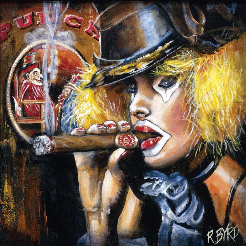 «Punch and Judy» Painting Original by Rick Byrd 15×15