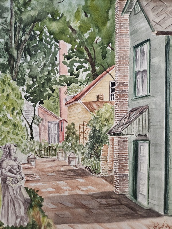 🏛️🎨 St. Augustine Dow Museum / The Collector Watercolor 🌴✨