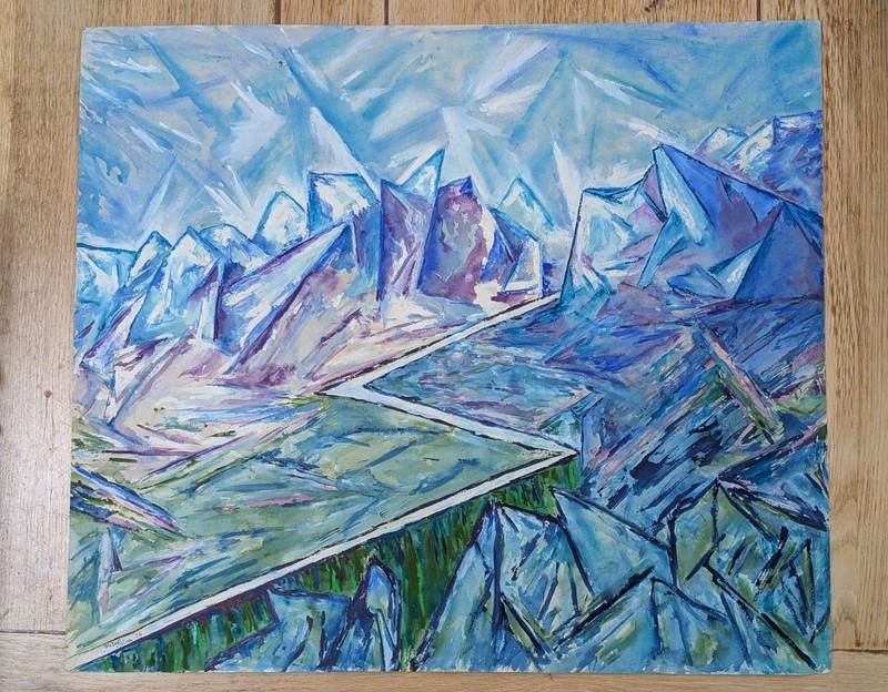 Mela Hartwig Spira 1893-1967 Austria-London Watercolour Paper Landscape 1956 gallery