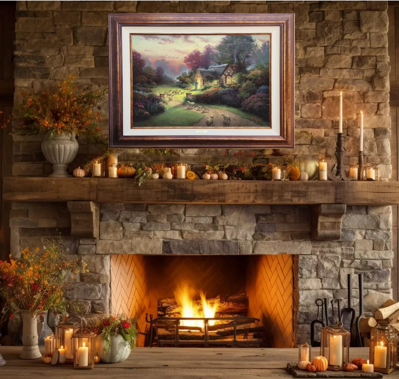 Thomas Kinkade ~ The Good Shepherd 's Cottage ~ 25.5x34 ~ Renaissance Edition