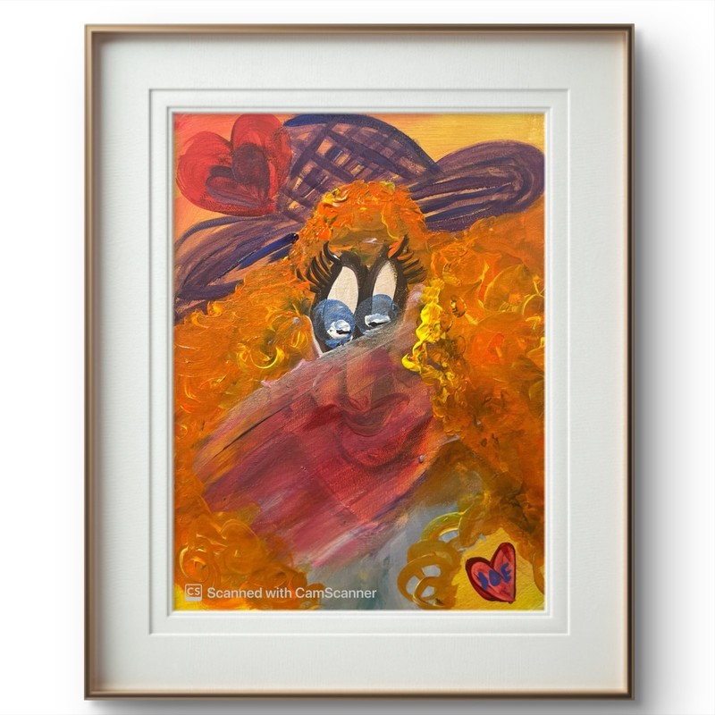 BLESSED#870 Funny Face Original Art Abstract Painting gallery
