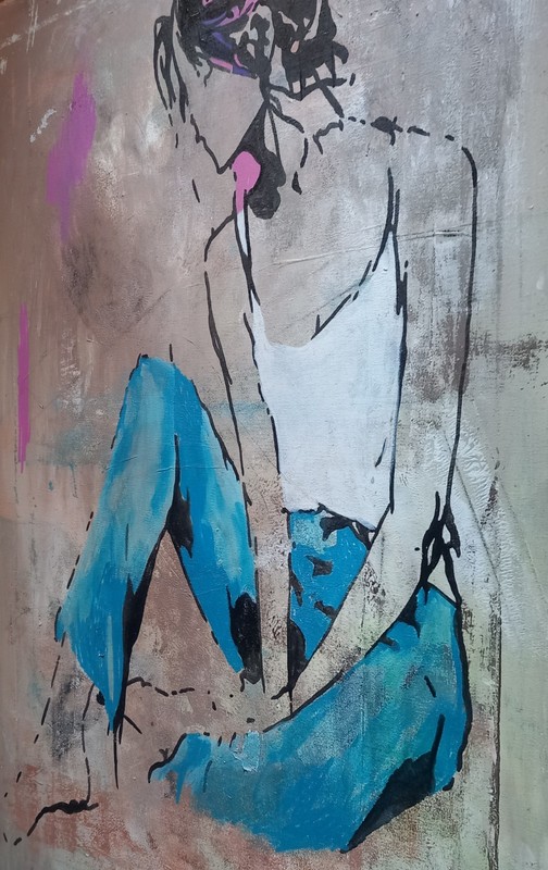 Original painting unique signed abstract modern art painting picture street art gallery
