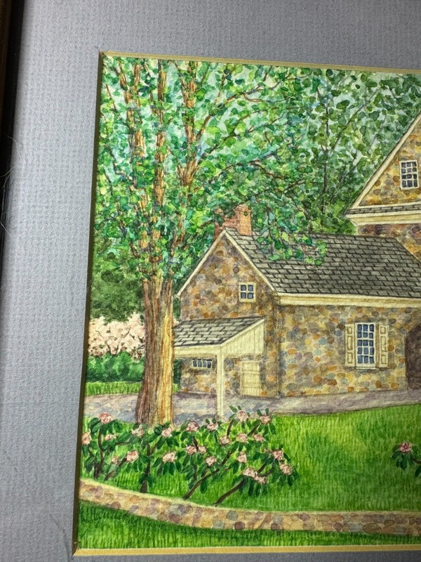 Jan Ciganick "May At Washington Headquarters Valley Forge" Watercolor Painting gallery