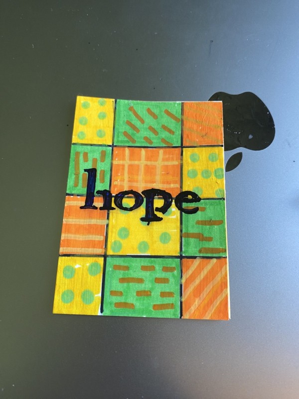 Original ACEO art Cards 2.5″x 3.5″-HOPE