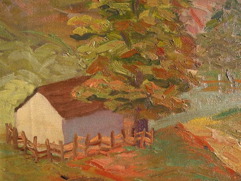 Eugenia Miller 1903-1959 impressionist 1932 landscape painting American artist gallery