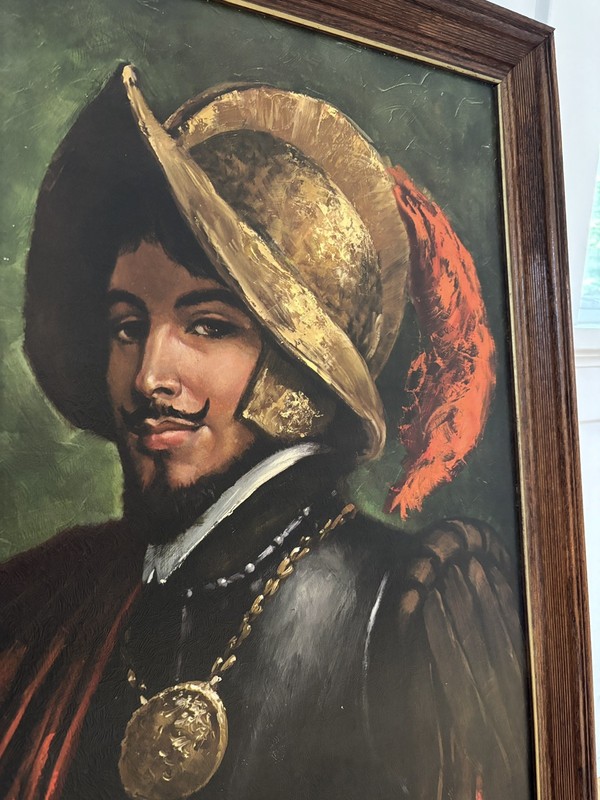 Large Barbara Weber Vintage 1960s Conquistador Framed Signed Print gallery
