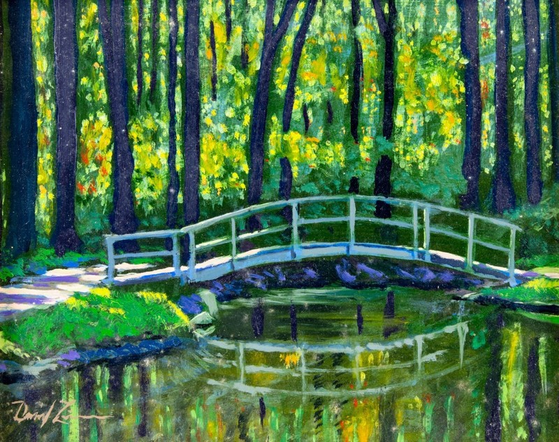 David Zimmerman (NC,b 1946) oil painting 126384 126385