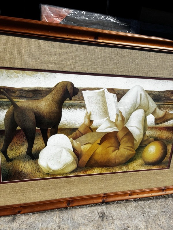 Fabio Hurtado Spanish Painter Art 54” X 38” gallery