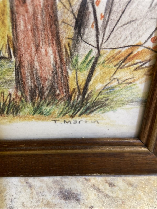 Vintage Rustic Midwest Woods Sawmill Watercolor 13" Art gallery