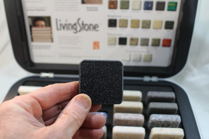 LivingStone countertop samples, acrylic 2" by 2" by 1/2" set, Art Project, CRAFT gallery