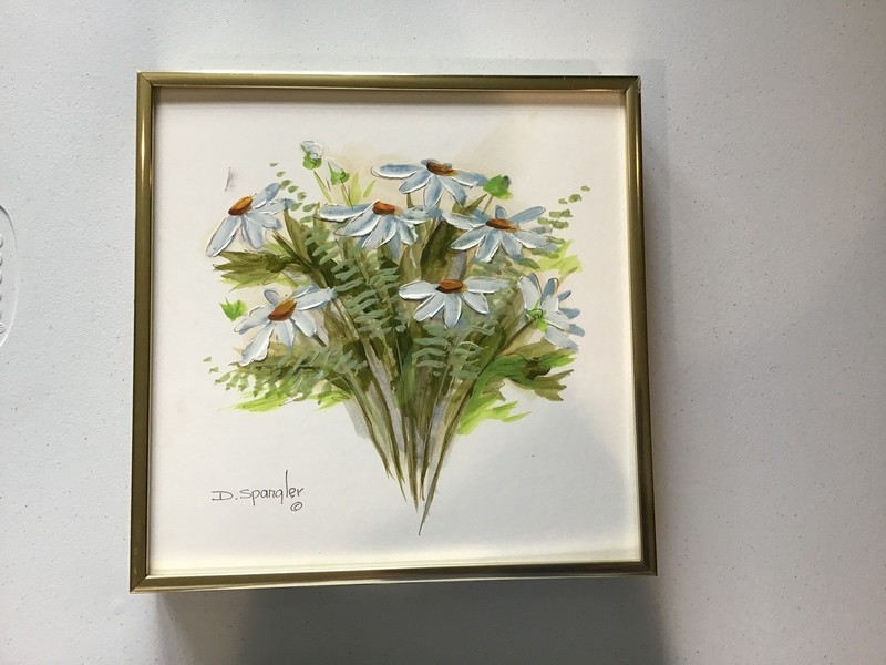 Dorothy Spangler Painting Numbered #162 “California Floral” Oil Transparency