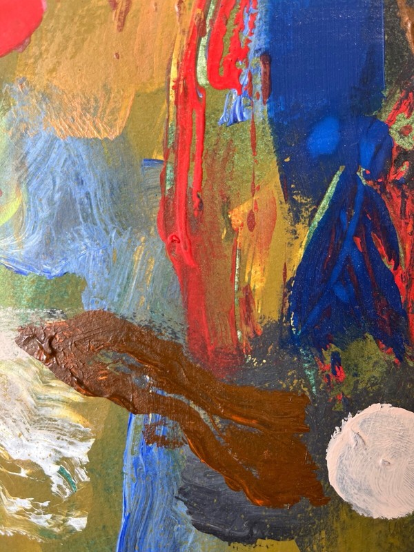 Danish Artist Rolf Gjedsted Abstract Composition Modern Art 38x29.5cm gallery