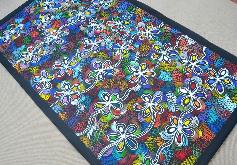 SELINA NUMINA 175 x 100 cm Original Aboriginal Painting. My Country