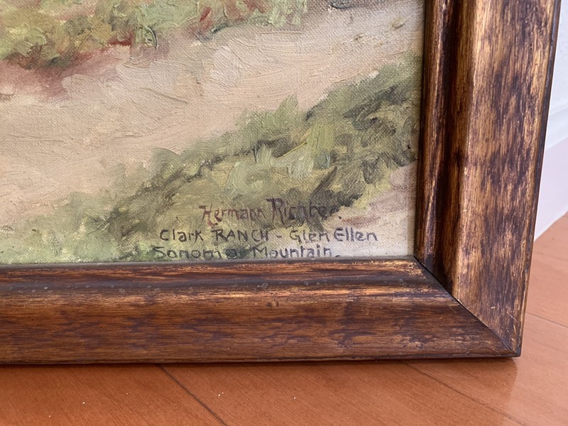 Hermann Richter California Oil Painting Clark Ranch Glen Ellen Sonoma 1920s–30s gallery