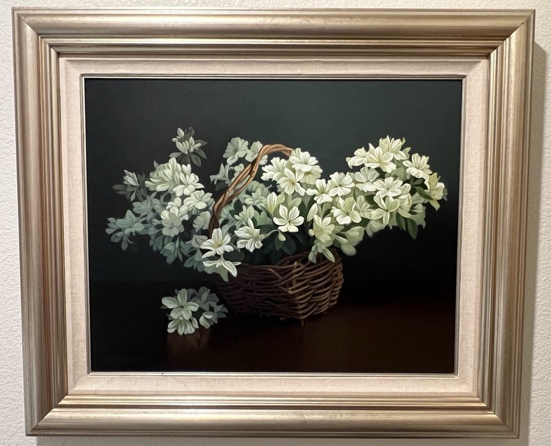 Edward Szmyd American | 1933 – 2004 Original Floral Oil Painting~ 32×27” Framed
