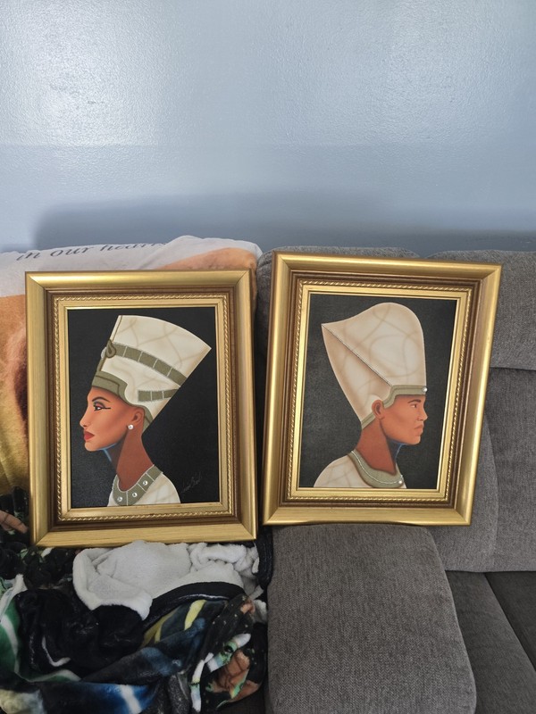 2 Aaron Hicks 21″ X 17″ African American Original Art Painting 1 Signed