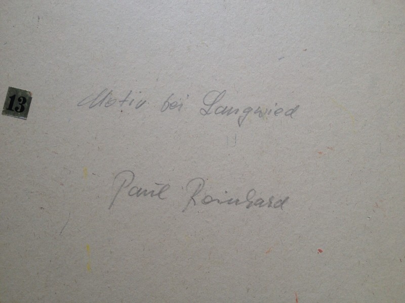 Paul Reinhard Signed Oil Painting Sunny Clearing °Langwied 1974 gallery