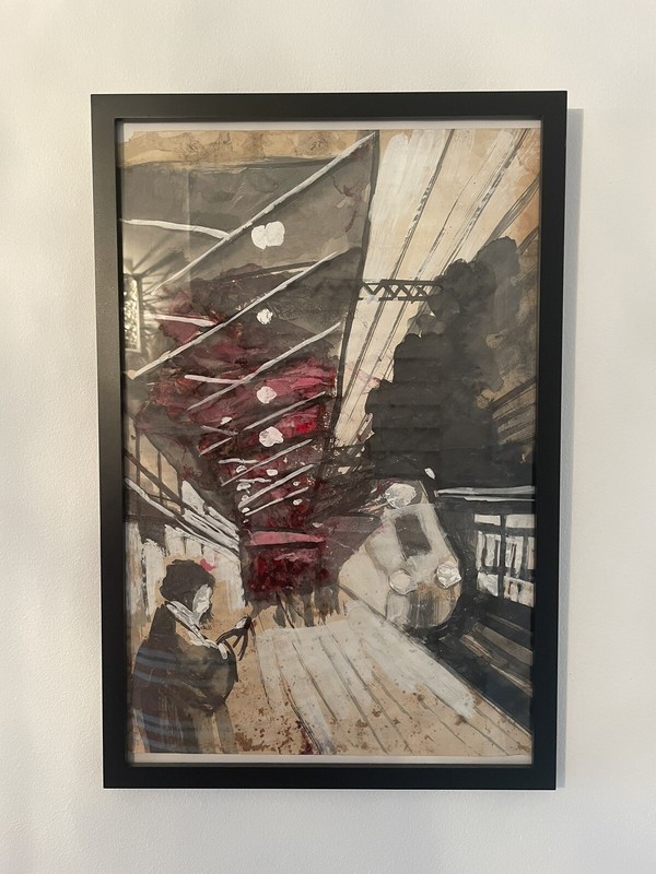 Drawing “Last train” by Varya Natkina