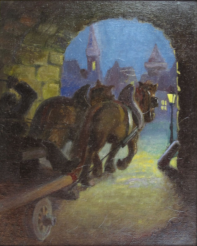 Early 20c. Oil/Canvas illegibly Signed Possibly Nils Kreuger (1858-1930) Swedish gallery