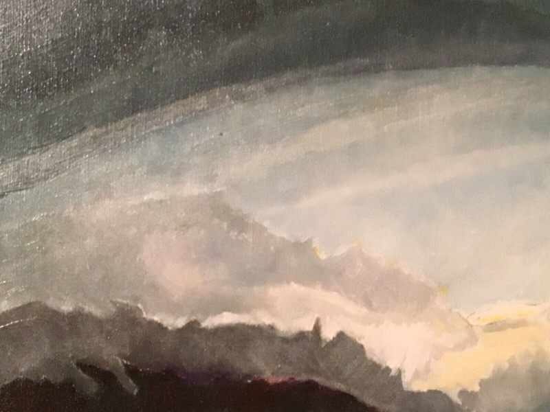 ORIGINAL SIGNED OIL PAINTING “NEW DAY” 17 1/2” X 15 1/4” CUSTOM FRAMED gallery