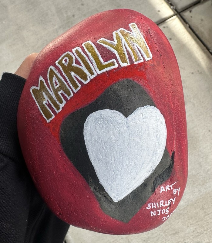Hand Painted Rock “Marilyn Monroe" Collectible gallery