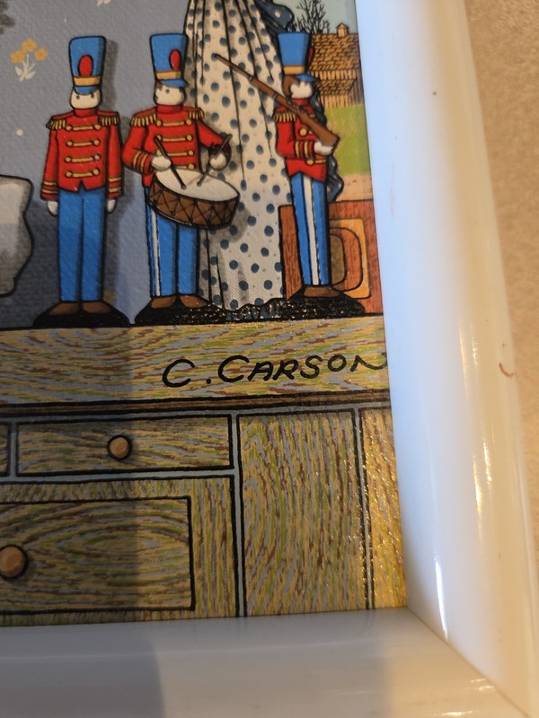 OIL ON CANVAS PAINTING SIGNED C. CARSON Raggedy Andy Sports Theme gallery