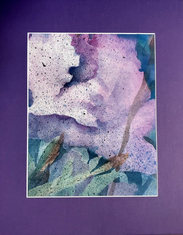 Organical Botanicals In Purple by Patsy Heller. Inkjet Print from Original WC.