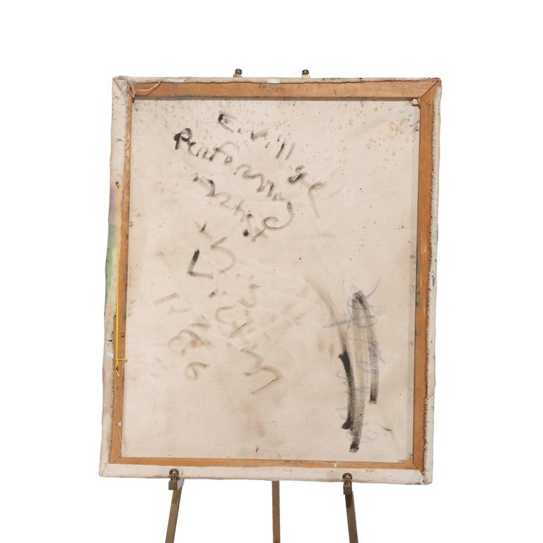 Abstract Expressionist Oil On Canvas Painting “This Victim” By East Village 1986 gallery
