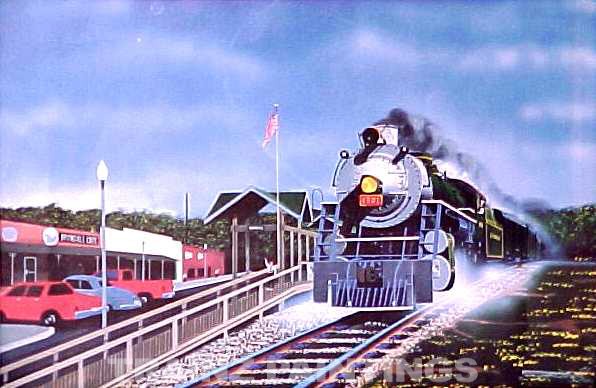 Robert West 449 Southern ‘The Whistle Stop’ Railroad Art Print – AP