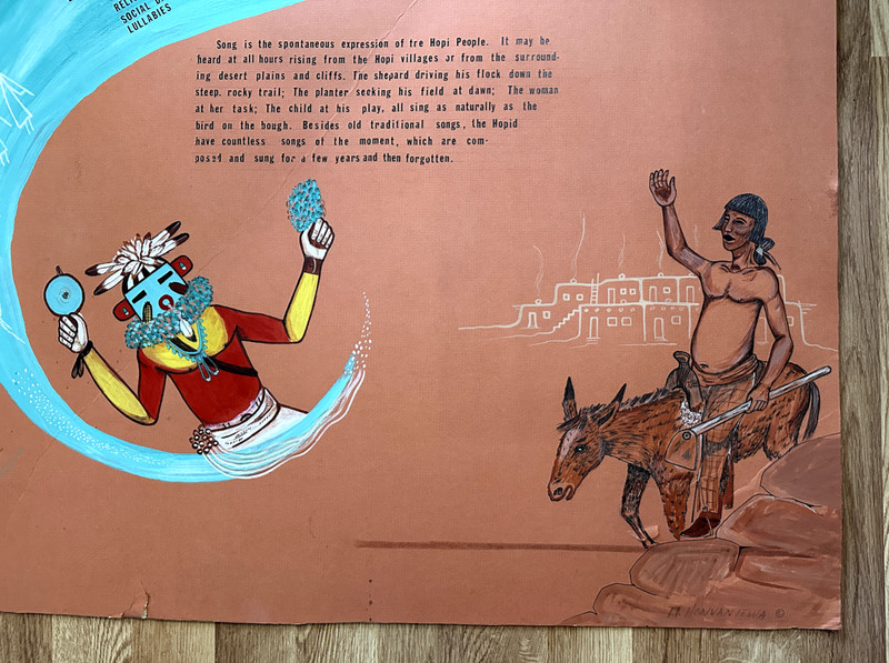 Honvantewa (TERRANCE TALASWAIMA) "HOPI MUSIC" 34" x 30" gallery
