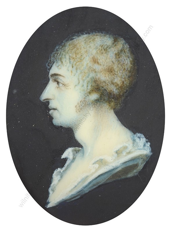 Charles Guillaume Alexandre Bourgeois (1759-1832)-Attrib "Male profile portrait" gallery