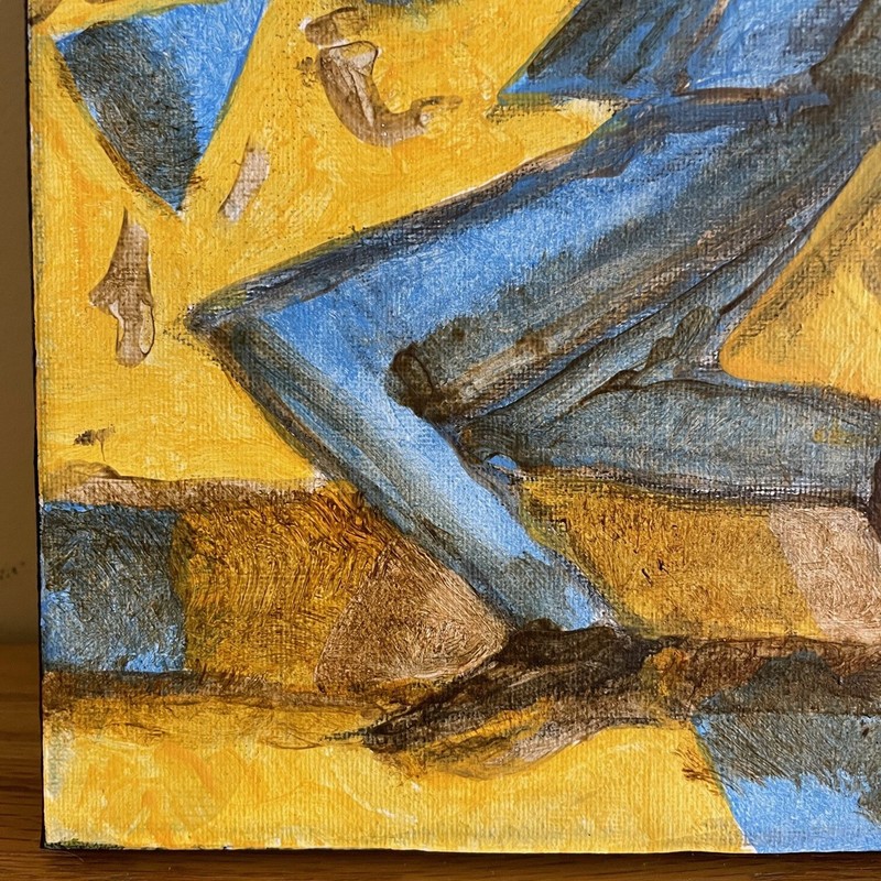 Alan Lofsness - Acrylic Painting "Two Man Band" Art 12 x 16 in. canvas LOF gallery