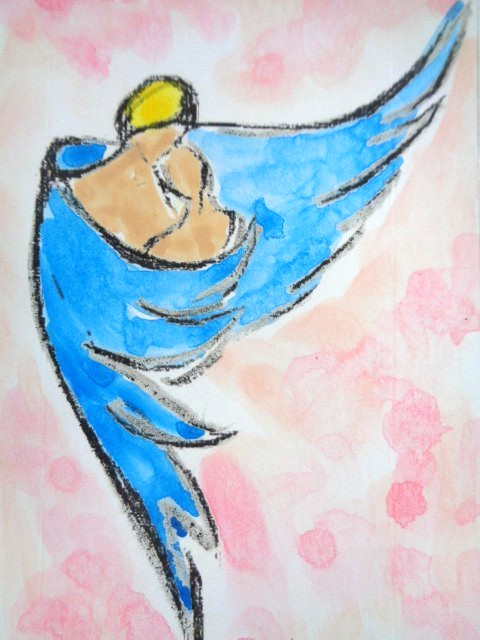 ACEO Love ANGEL Painting Art