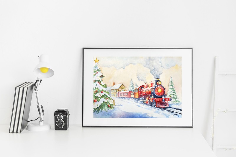 Train Painting Original gallery