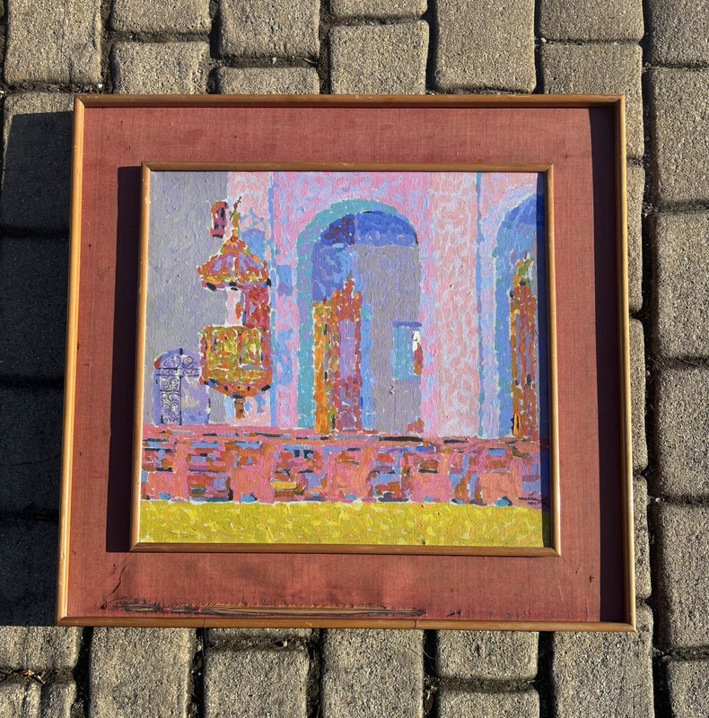 Ibarra de la Rosa Original 1971 Painting