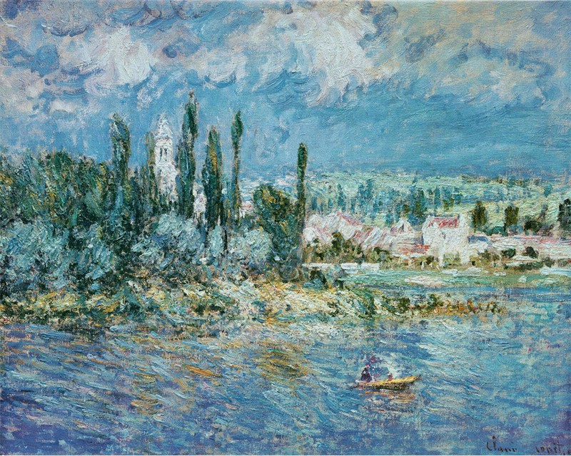 Hand-painted Oil Painting Claude Monet – Landscape with Thunderstorm (1881)