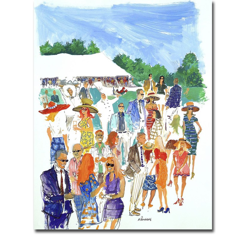 Summer Food Festival by Paraskevas Gallery-Wrapped Canvas Giclee (27 in x 21 in)