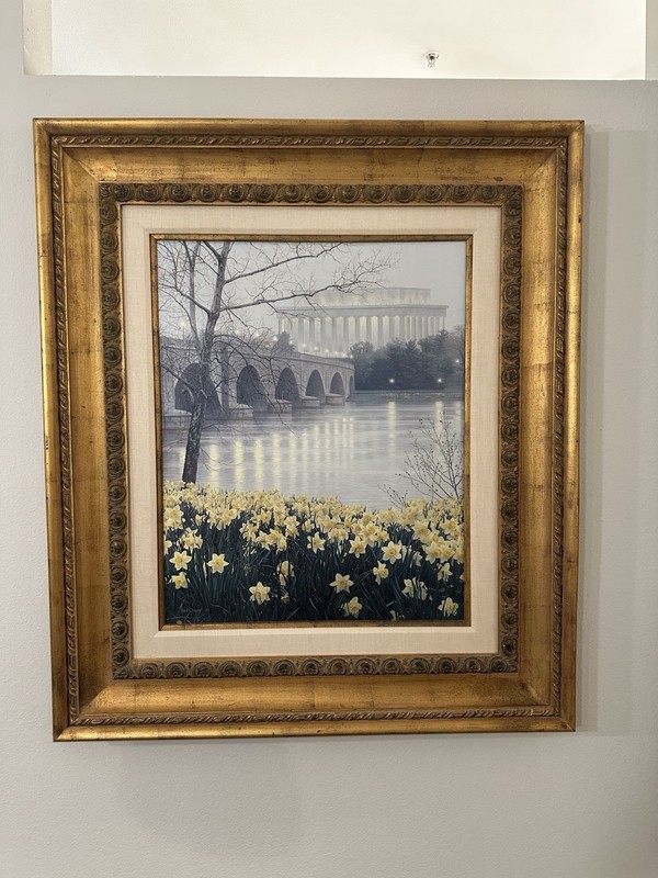 Rod Chase Signed Framed Realism A Grateful Nation on Canvas