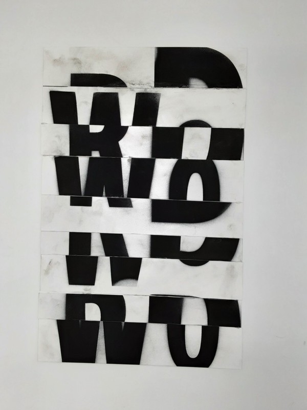 Original Typography Word Based Art by Arizona Artist Otis Bruhserko