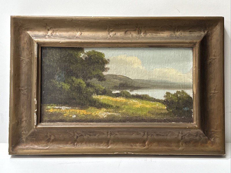 ANTIQUE CALIFORNIA IMPRESSIONIST PAINTING SMALL GEM UNSIGNED MYSTERY LANDSCAPE