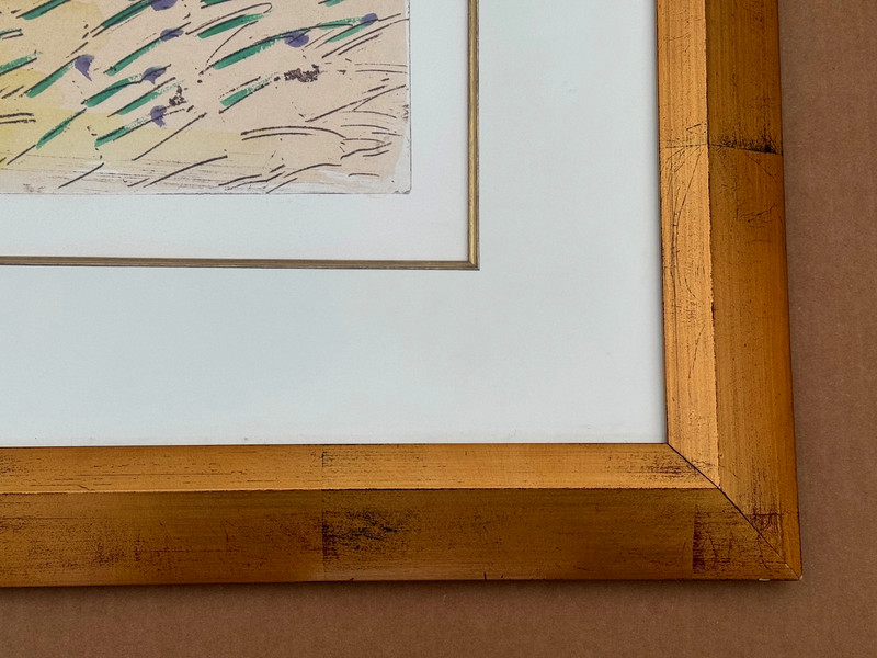 B.CONY SIGNED ORIGINAL ETCHING PAINTING ABSTRACT MODERN ART MODERNISM #1/1 gallery
