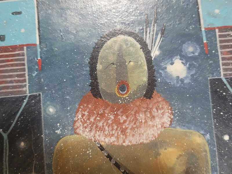 1981 PAINTING MYSTICAL SPIRITUAL NATIVE AMERICAN NAVAJO by CLIFFORD BRYCELEA gallery