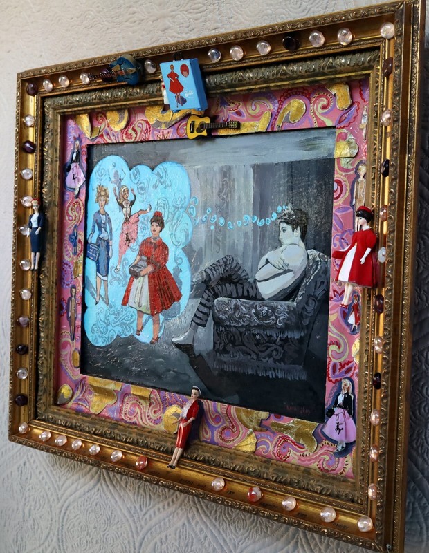 ‘ELVIS’ Nightmare about BARBIE’ artist showed with Howard Finster- KATA BILLUPS