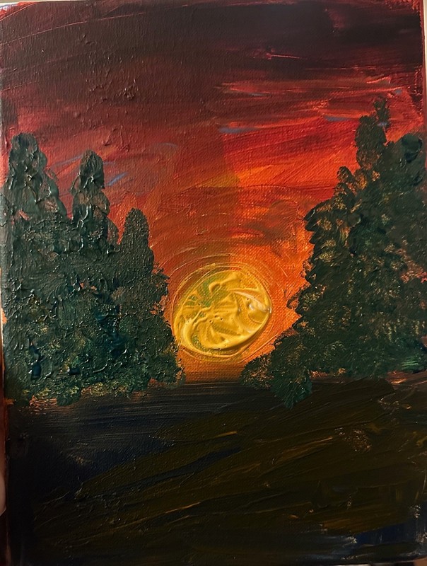 Relaxing Sunset » ORIGINAL FINE ART American Artist HK»